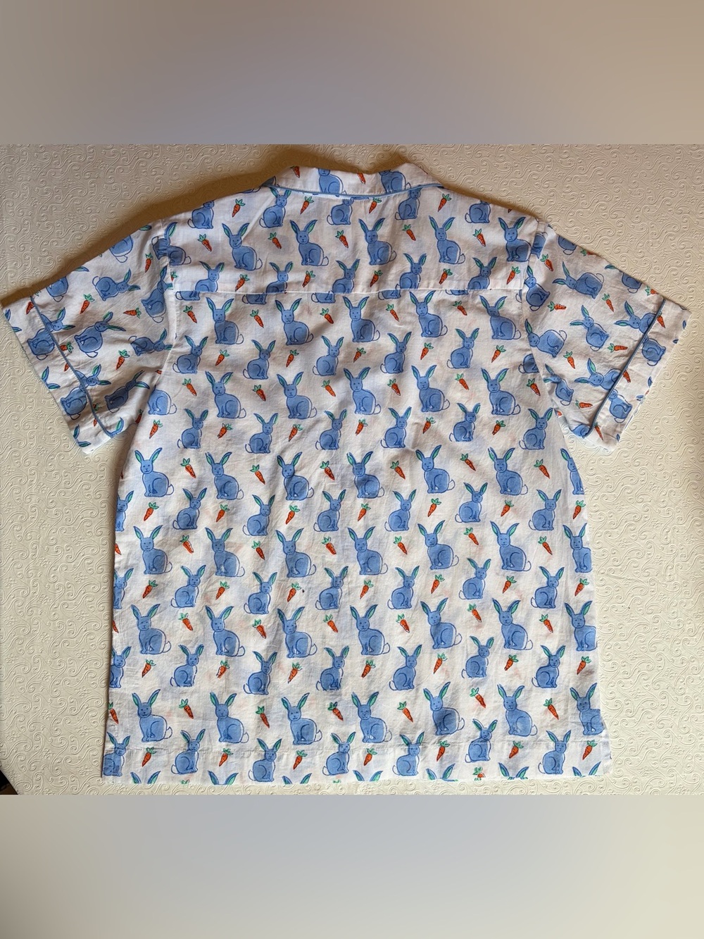 Roller Rabbit Romy The Rabbit Blue Short Sleeve and Shorts Pajama Set - Picture 5 of 7